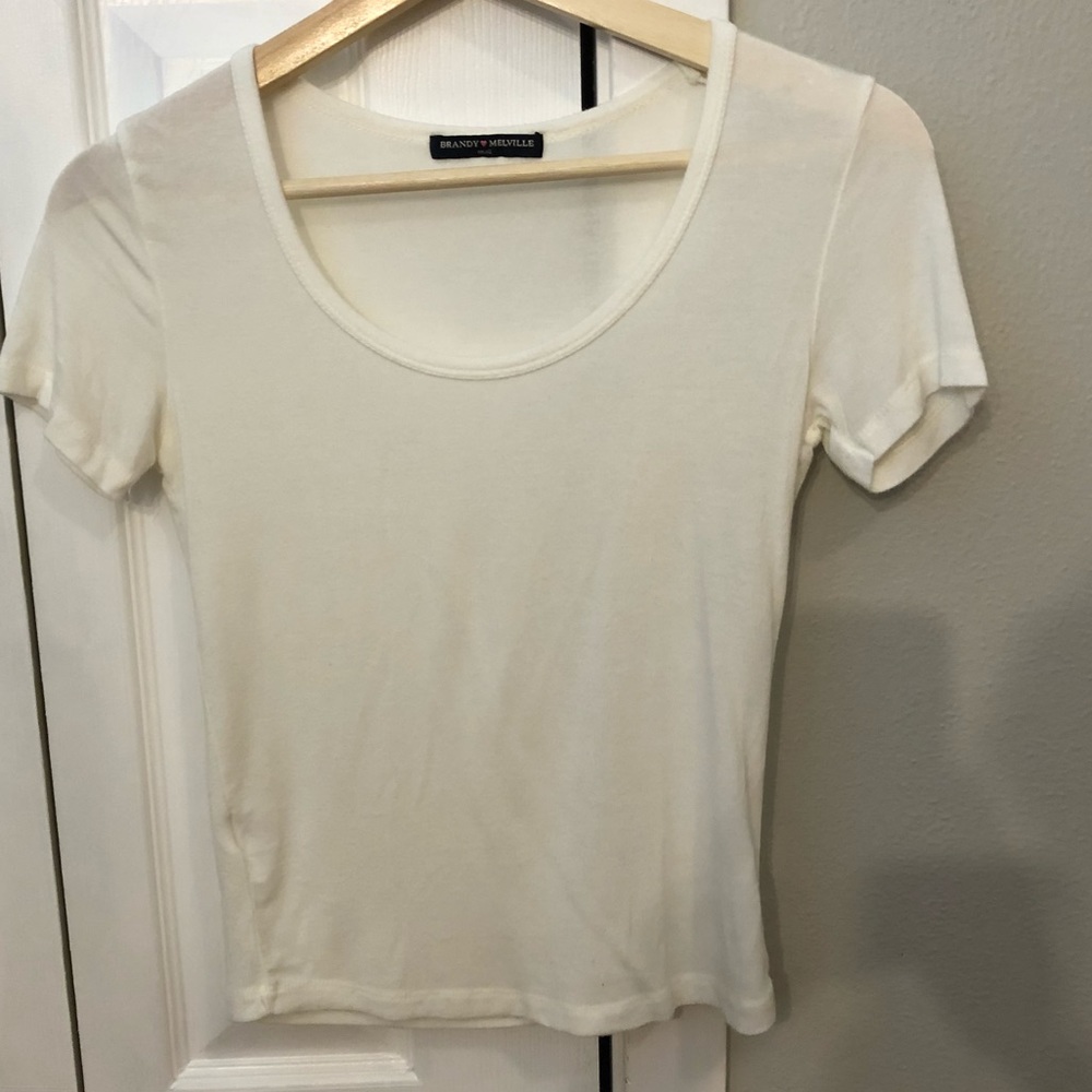 Brandy Melville white crop top